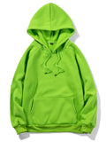 Men's Loose Casual Street Style Solid Color Hoodie