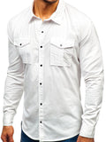 Classic Button Up Mens Safari Shirt