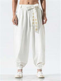 Loose Classic Oversized Cotton&Linen Ankle Pants