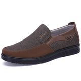 Mens Patchwork Business Soft Sole Casual Flat Shoes