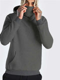 Mens Fashion Warm Lining Hooded Hoodies