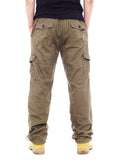 Loose Casual Classic Straight Cargo Pants With Pockets