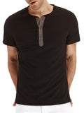 Men's Summer Leisure Daily Wear Short Sleeve Comfy Slim T-shirts