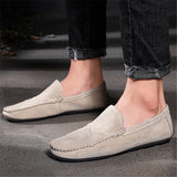 Breathable Slip on Casual Leather Loafers for Men