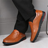 Classic Business Casual Breathable Soft Slip On Dress Shoes