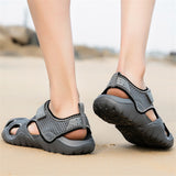 Large Size Cozy Mesh Velcro Sandals for Male