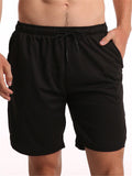 Mens Gym Personality Casual Sports Knee Shorts
