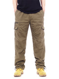 Loose Casual Classic Straight Cargo Pants With Pockets