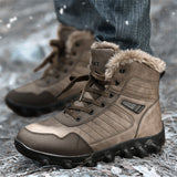 Men's Winter Outdoor Waterpoof Plus Size Super Warm Ankle Boots