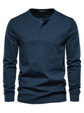 Comfortable Crew Neck Long Sleeve Fit Bottoming Shirt for Men