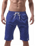 Mens Casual Summer Beach Knee Shorts