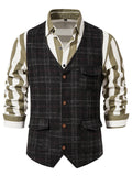 Mens Vintage Temperament Trendy Waistcoat