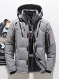 Men's Fashion Hooded Loose Outer Wear Large Size Outdoor Ski Down Coat