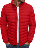 Men's Lightweight Comfortable Striped Padded Coat