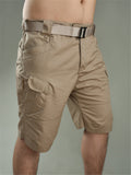 Mens Outdoor Breathable Wearable Tactical Cargo Knee Shorts