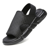 Casual Breathable Non-Slip Black Slip-On Sandals