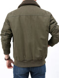 Middle-aged Autumn Winter Thickened Men's Pure Jacket