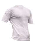 Men's Leisure Summer Small Square Round Neck Slim Fit T-Shirt