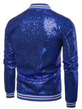 Man Fashion Sparkle Sequin Performance Party Jacket