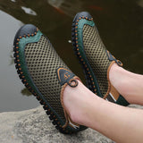 Summer Casual Outdoor Mesh Breathable Round-Toe Slip-on Shoes