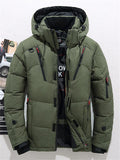 Men's Fashion Hooded Loose Outer Wear Large Size Outdoor Ski Down Coat