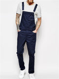 Mens Fashion Denim Overalls Jumpsuits Dungarees Bib