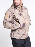 High-Quality Camouflage Outdoor Thermal Waterproof Fleece Lining Hooded Windbreaker