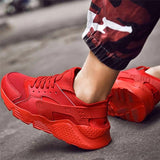 Men Breathable Lace-Up Wide Fit Chunky Sneakers