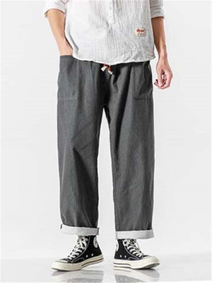 Classic Loose Rolled Up Denim Trousers
