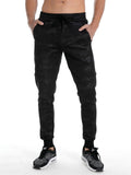 Men's Casual Sports Lace-Up Camouflage Printed Sweatpants