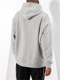 Male Winter Fleece Warm Loose Sports Daily Hoodie