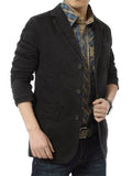 Middle-aged Male Classic Long Sleeve Button Coat