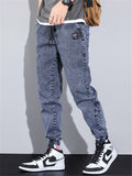 Breathable Wearable Plain Denim Ankle Pants