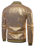 Man Fashion Sparkle Sequin Performance Party Jacket