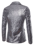 Trendy Men's Prom Performance Shiny Sequins Jackets