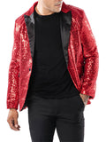 Trendy Men's Prom Performance Shiny Sequins Jackets