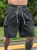 Mens Fashion Casual Loose Sports Drawstrinfg Shorts