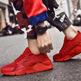 Men Breathable Lace-Up Wide Fit Chunky Sneakers