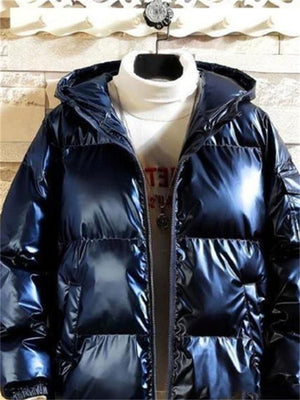 Fashion Zipper Cotton-Padded Baggy Warm Coats