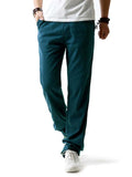 Loose Casual Linen Sports Straight Trousers Slacks