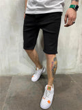 Fashion Slim Fi Comfy Distressed Knee Shorts