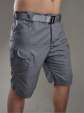 Mens Outdoor Breathable Wearable Tactical Cargo Knee Shorts