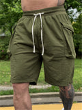 Mens Fashion Casual Loose Sports Drawstrinfg Shorts