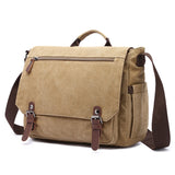 Male Canvas Business Briefcase Crossbody Handbags