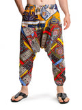 Printed Multicolor Loose Ankle-Banded Pants