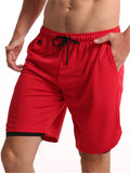 Mens Gym Personality Casual Sports Knee Shorts