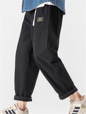 Fashion Loose Straight Cropped Cargo Trousers