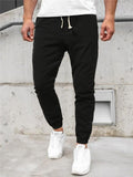 Mens Fashion Casual Solid Color Sports Pants