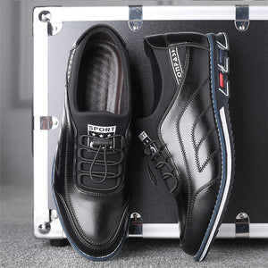 Men Casual Business Cozy Round Toe Leather Shoes