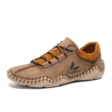 Retro Style Comfortable Soft Non-Slip Men's Distinctive Durable Casual Lace Up Shoes